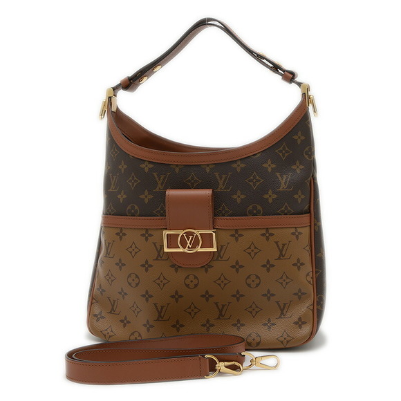 Louis Vuitton Monogram Reverse Hobo Dauphine Bag - Picture 1 of 9